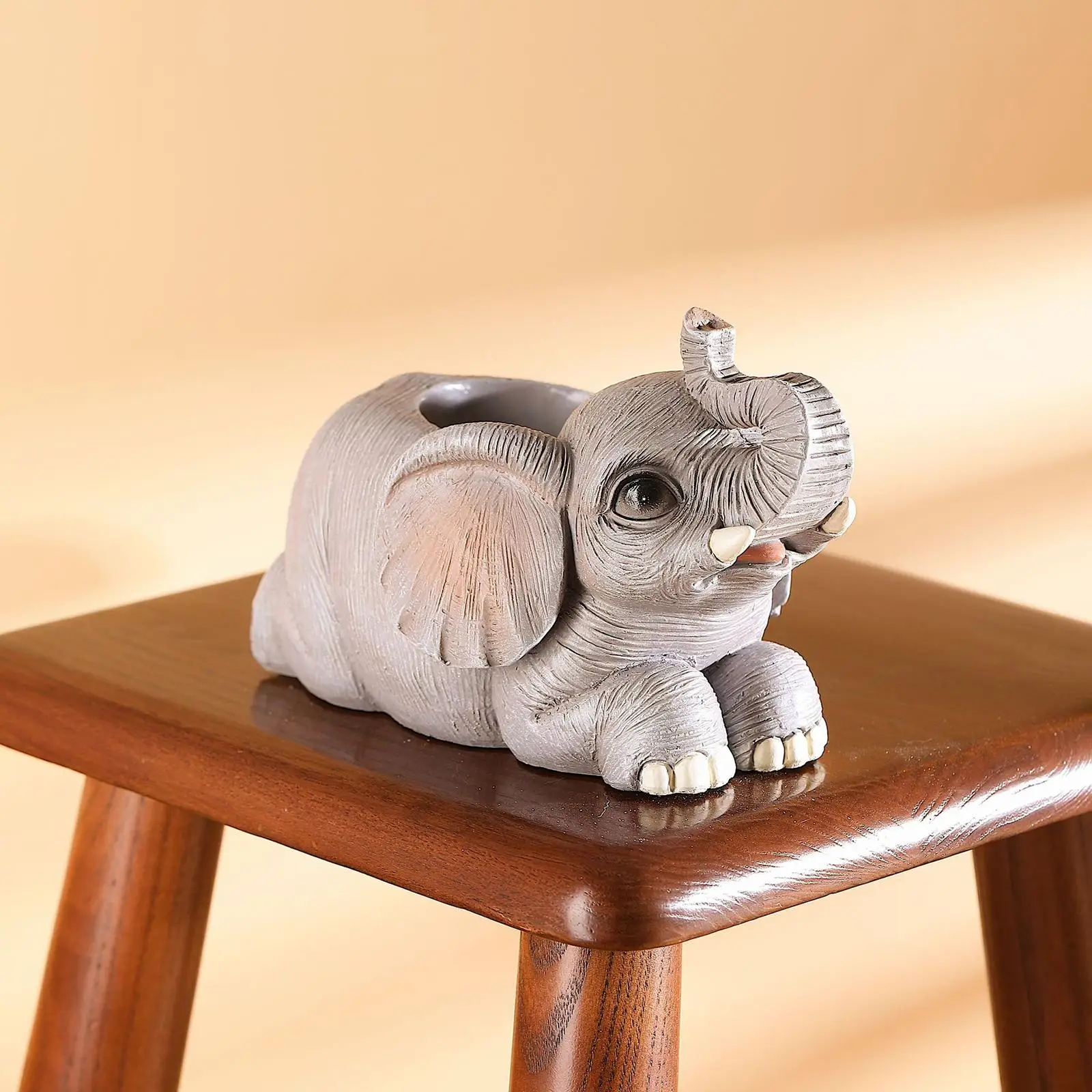 

Elephant Storage Organizer Pen Pencil Holder for Workplace Study Room Rules