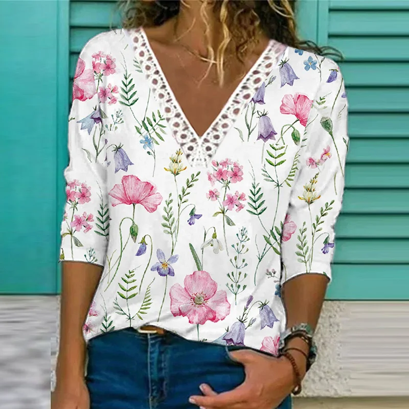 Женская футболка с длинным рукавом элегантная Свободная Повседневная