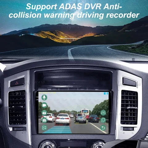 Для Mitsubishi Pajero 4 V80 V90 2006-2014 8-ядерный 5G автомобильный радиоприемник мультимедийный видеоплеер Android 14 2 din Carplay gsp QLED DSP