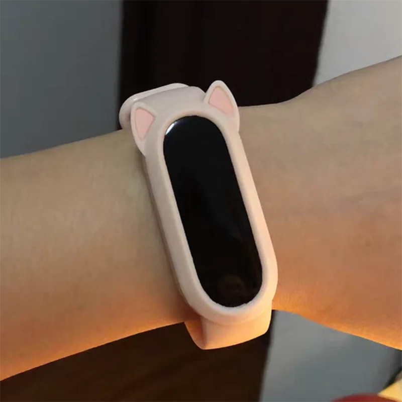 Силиконовый сменный ремешок для Xiaomi Mi Band 3/4/5/6 Универсальный милый браслет с