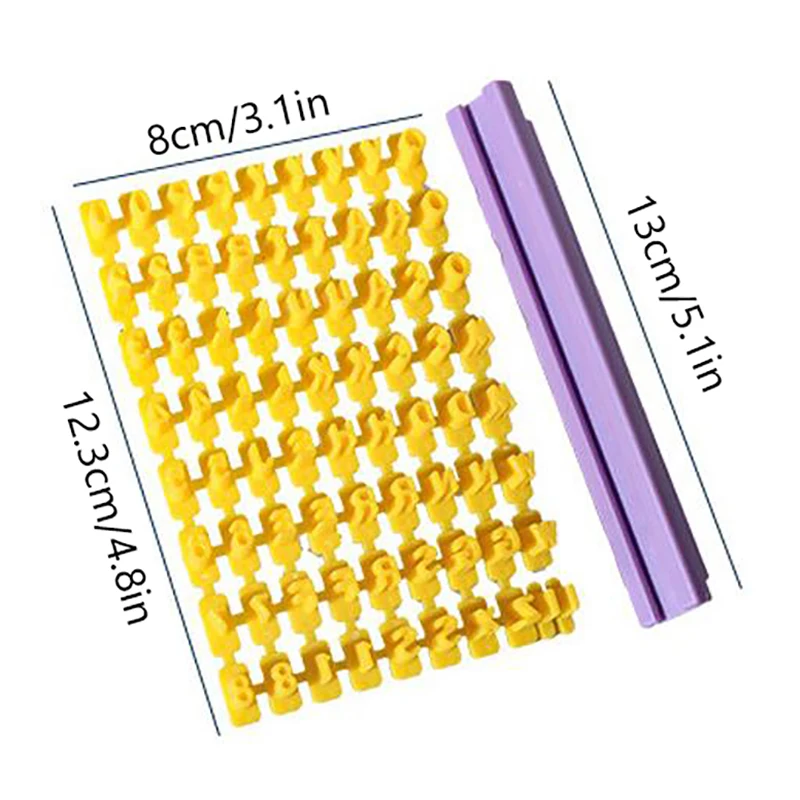 Форма для печенья с буквами и цифрами английская буквенно-цифровая печать форма