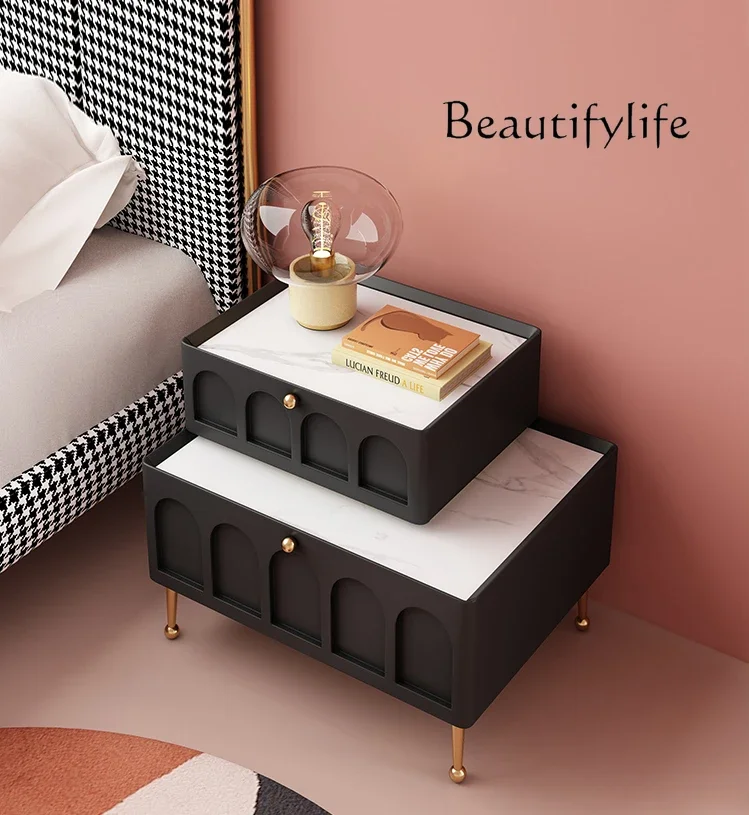 Прикроватная тумбочка в скандинавском стиле простой прикроватный шкаф для