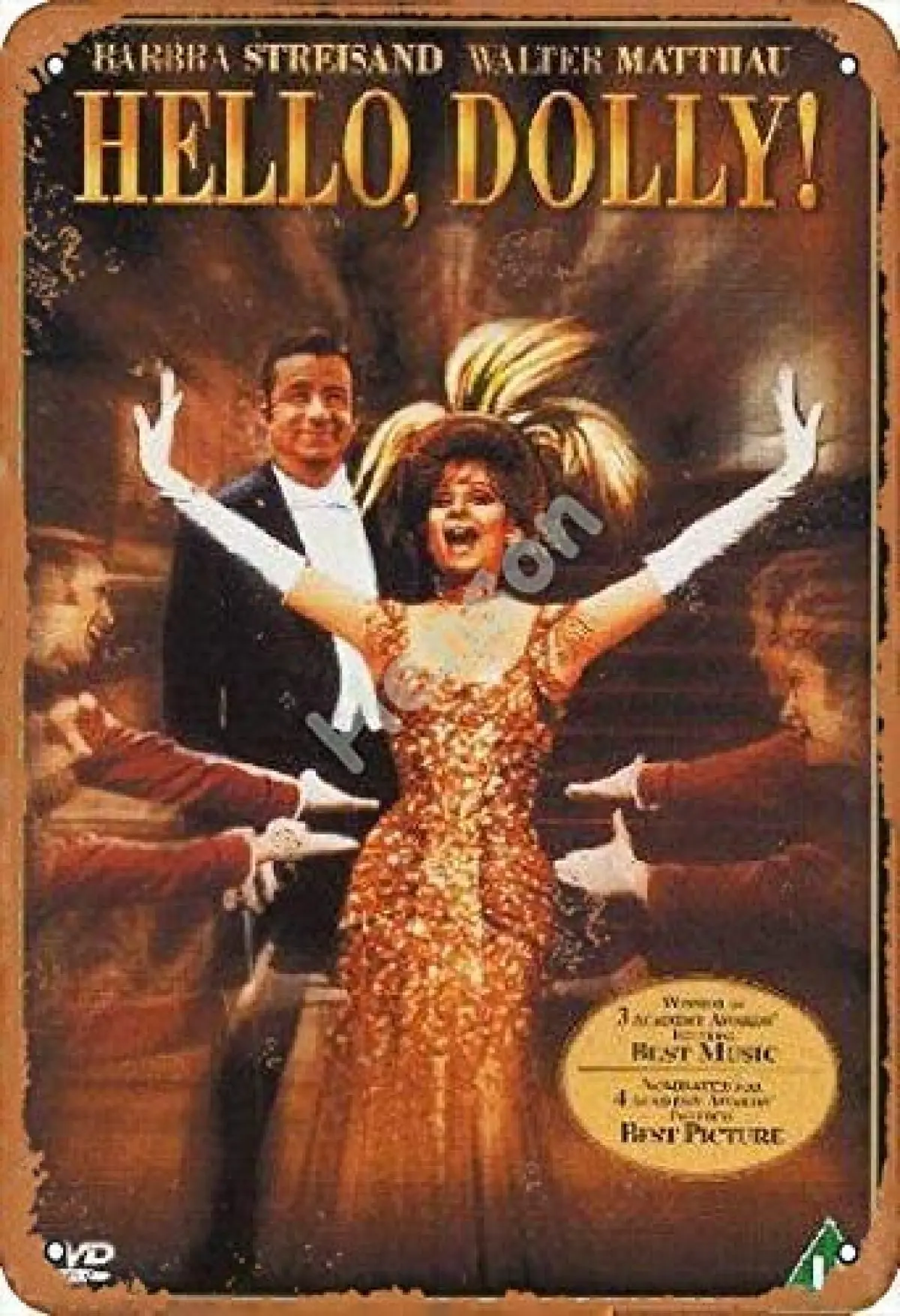 

Hello Dolly Vintage Tin Sign Art Iron Painting Rusty Poster Decoration Aluminum plaque