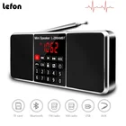 Цифровой портативный Радиоприемник Lefon, AM, FM, Bluetooth-колонка, стерео MP3-плеер, поддержка TF, SD-карт, USB-накопитель, светодиодный дисплей, громкая связь