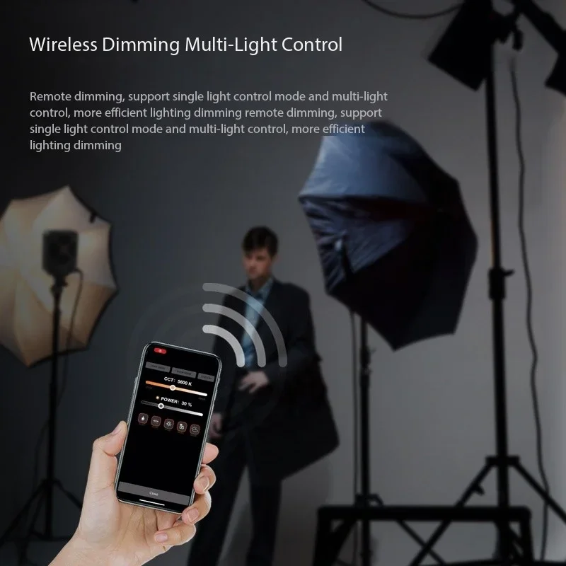 Портативный светодиодный светильник для фотосъемки 2700K-6500K