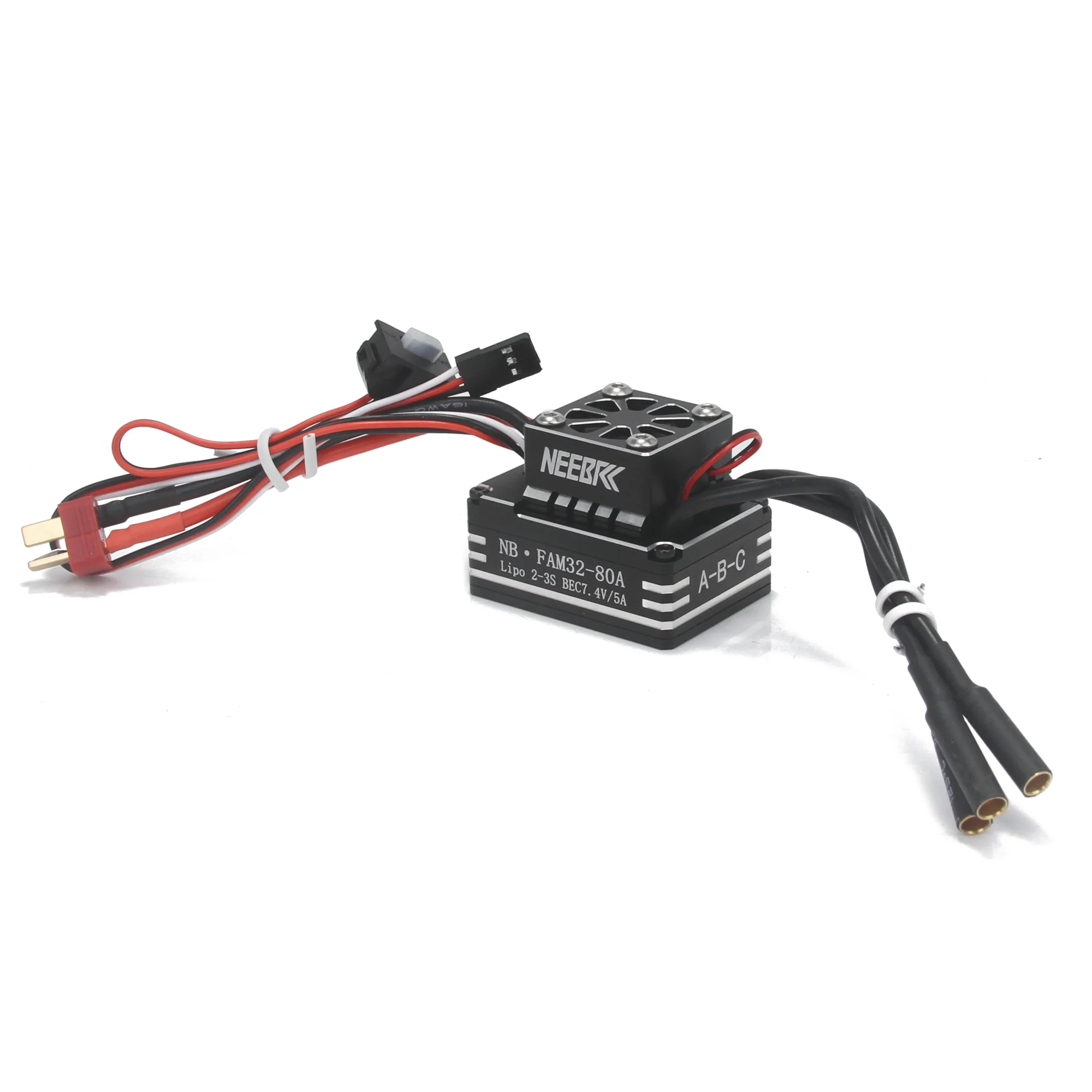 Фото NEEBRC AM32 80A Бесщеточный ESC Metal 2-3S BEC с охлаждающим вентилятором для 1/8 1/10 RC Crawler Car Off Road AXIAL TRAXXAS RC4WD 3542 Motor №2