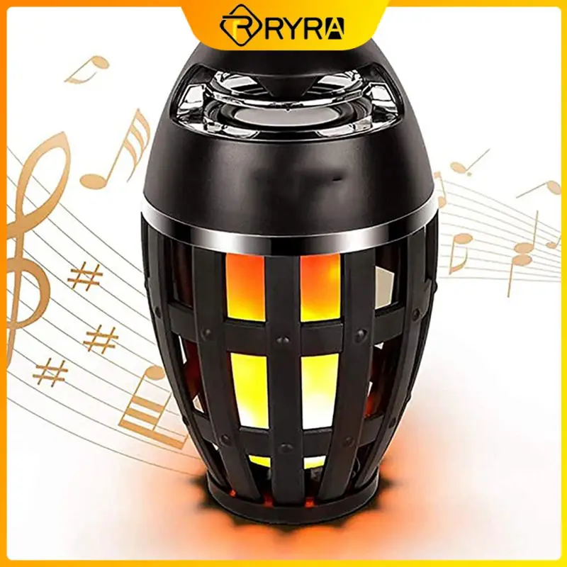 

RYRA Bluetooth 5.0 Led Flame Speaker Outdoor Bluetooth Speakers IPX5 Waterproof Flame Torch Atmosphere Speaker Lamp