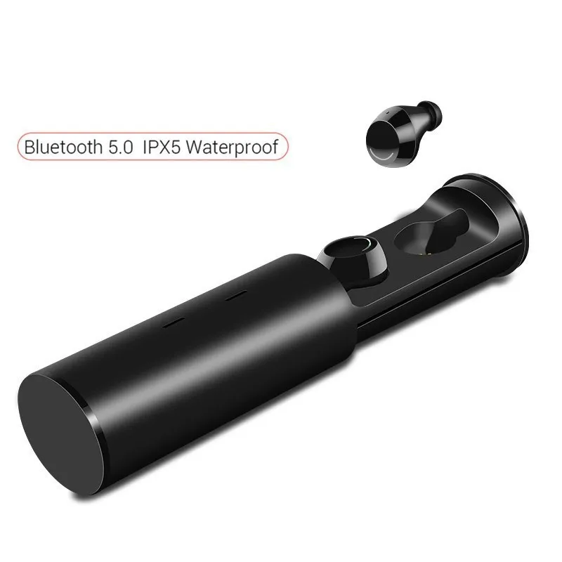 

deng Bluetooth 5,0 wireless, IPX5 waterproof, Mini stereo headset with touch Control and charging 017