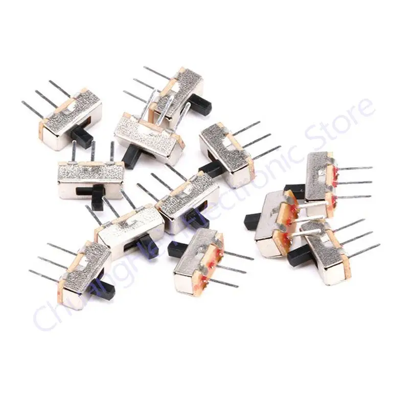 

1000Pcs Interruptor on-off mini Slide Switch SS12D00 SS12D00G3 3pin 1P2T 2 Position High quality toggle switch Handle length:3MM