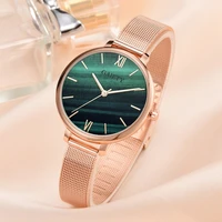 luxury 1 pcs watch women rose gold water drill bracelet watch jewelry ladies female hour casual quartz wrist watches