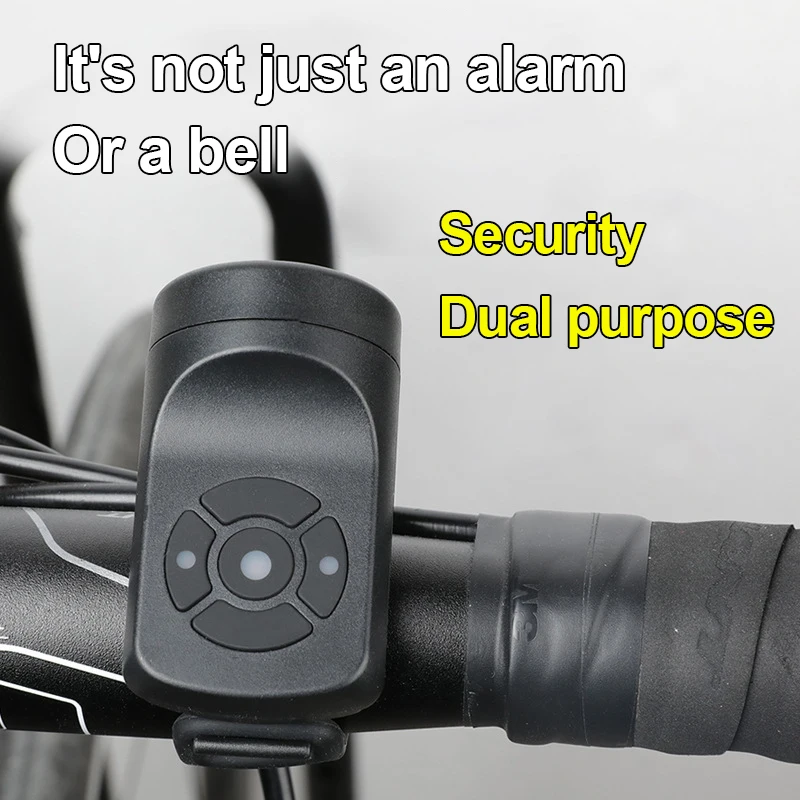 

Bicycle Electric Bell Horn USB Rechargeable 120 Decibels Motorcycle Mountain Road Cycling Anti-theft Alarm Horn Bike Accessories