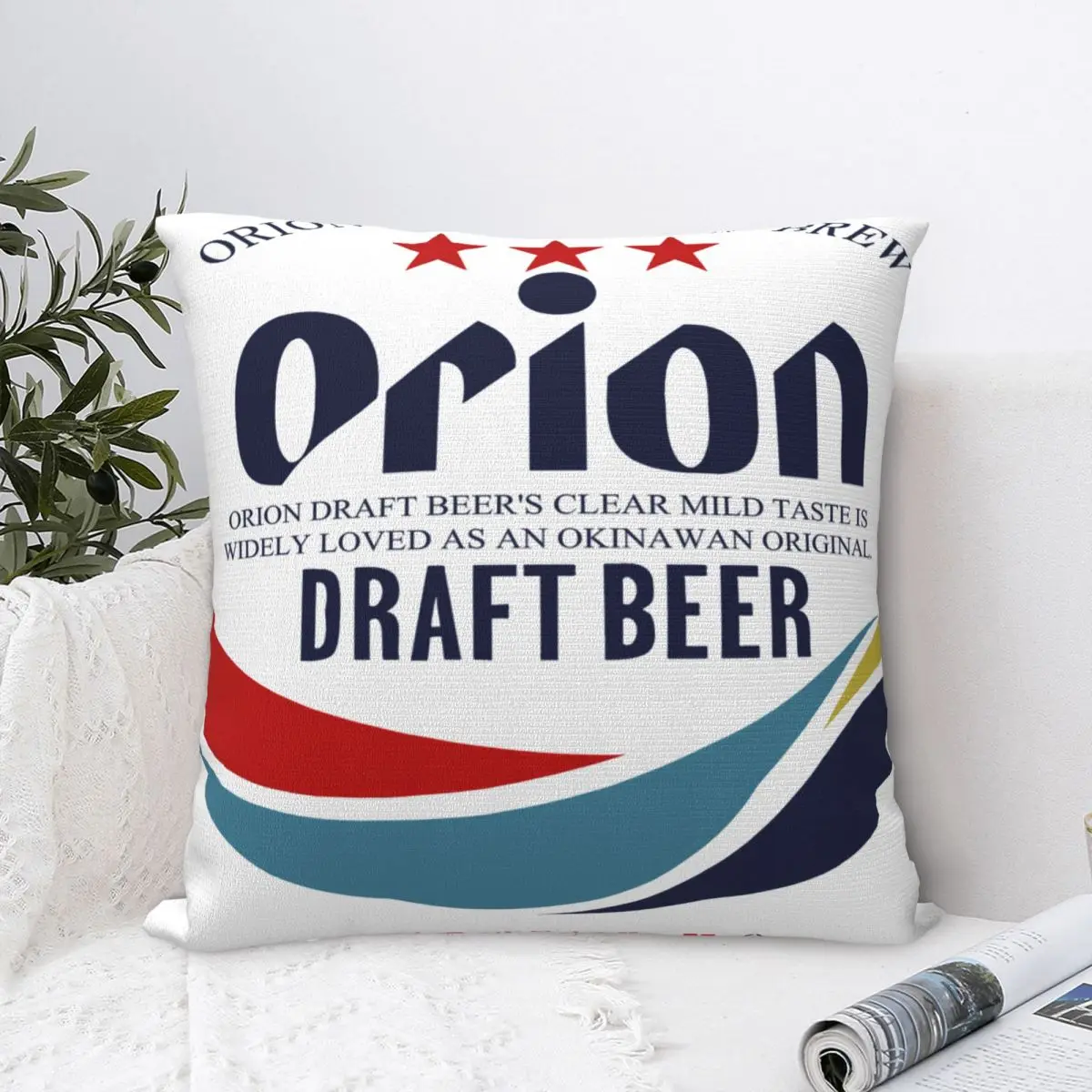 

Beer Sz Okinawa Beer Pillowcase Decoration Cartoon Sofa Car Home Fashion Soft Pillowcase