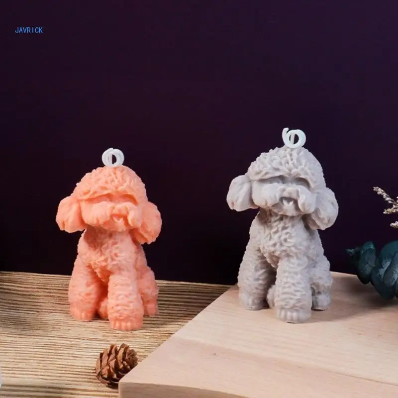 Домашняя силиконовая форма для свечей собак реалистичная ароматических с