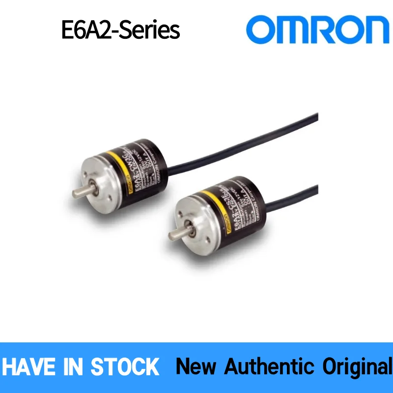 Фото Инкрементальный поворотный энкодер OMRON серии E6A2, φ25 мм, компактный размер, 10-500 имп/об, выход NPN с открытым коллектором, 5-24 В постоянного тока, IP50 №1