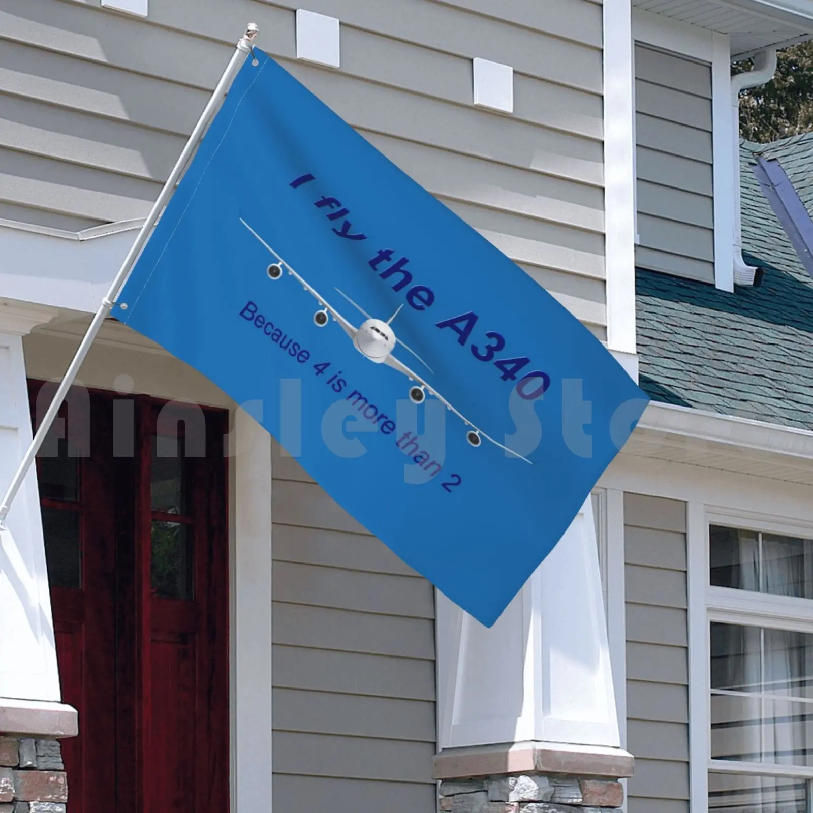 Я летаю на Аэробус A340 наружный декоративный флаг Автомобильный аэробус