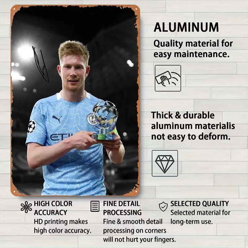 Металлический знак Кевин де хит спортивный постер украшение в виде кофейного