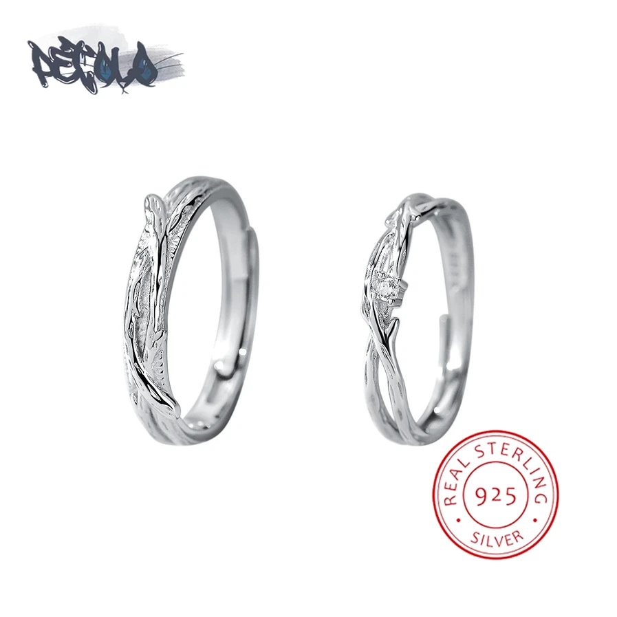 

Женское кольцо из серебра 925 пробы, регулируемое