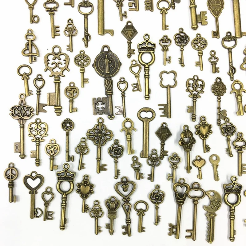 125 шт. ретро античный латунный винтажный Бронзовый старинный декоративный замок