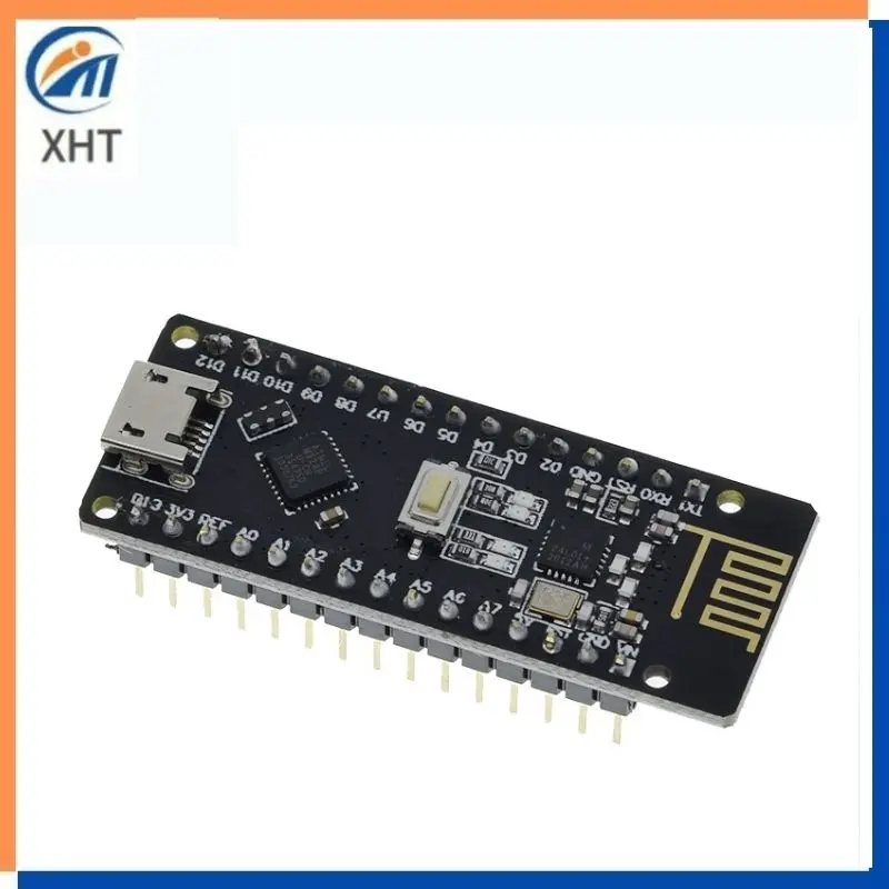 RF-Nano для Arduino Nano V3.0 Micro USB плата ATmega328P QFN32 5 в 16 м CH340 интегрированная NRF24l01 + 2 4G