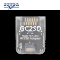 retroscaler gc2sd card adapter memory tf card adapter for ngc console and wii console