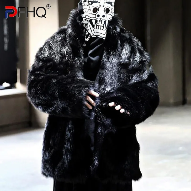 PFHQ однотонные мужские куртки повседневные флисовые утолщенные новые зимние