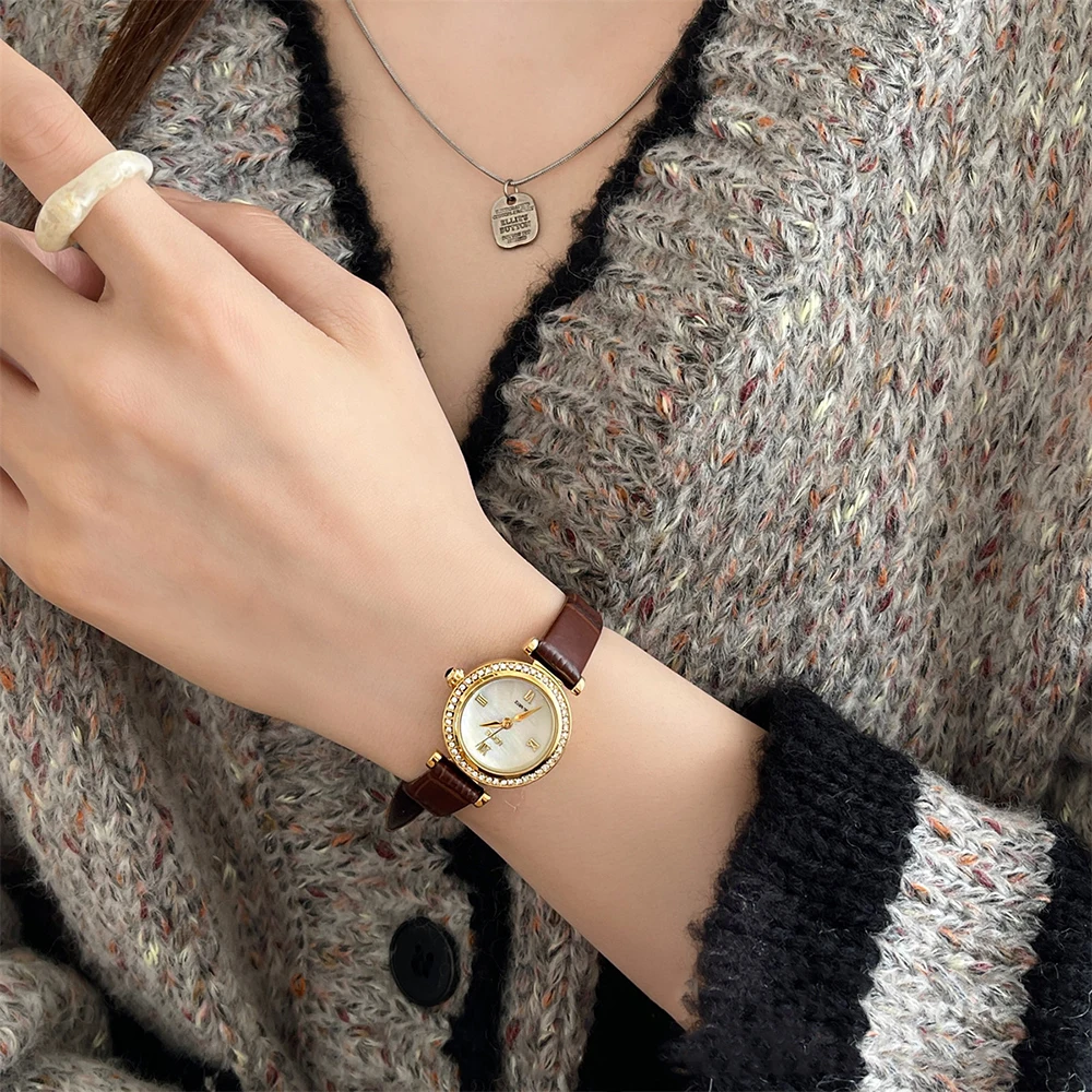 Новая мода IEKE в стиле ретро нишевый стиль Алмазный циферблат темпераментный