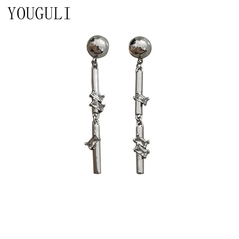 

S925 needle Fashion Jewelry Hip Hop Earrings 2022 New Trend High Quality AAA Zircon Drop Earrings For Women Party Gifts