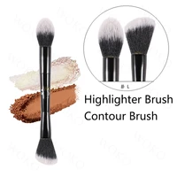double head highlighter contour brush face bronzer blush highlighter make up brush high quality synthetic hair makeup tool