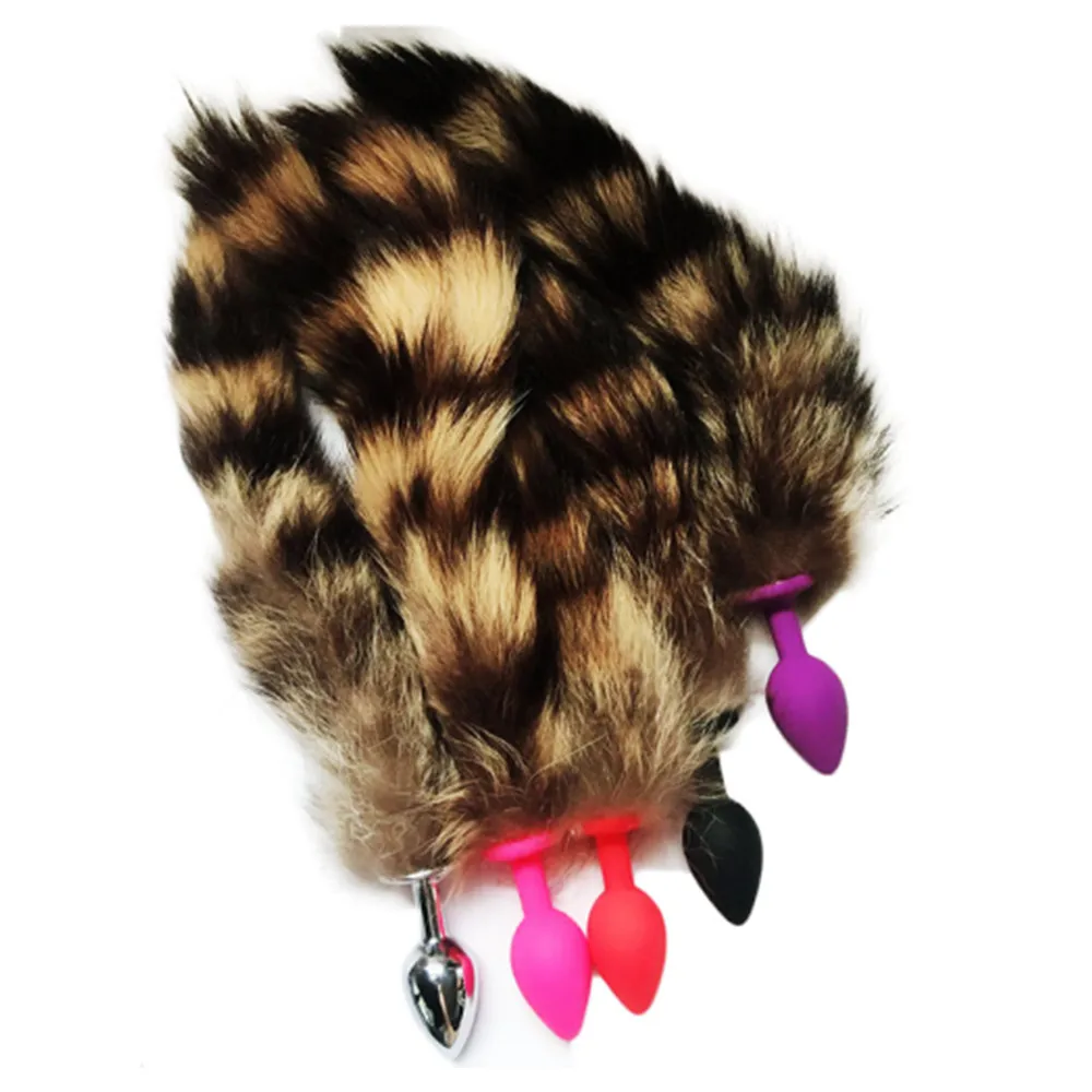 Анальная пробка с лисьим хвостом пуля точка G стимулирующие секс-товары игрушки