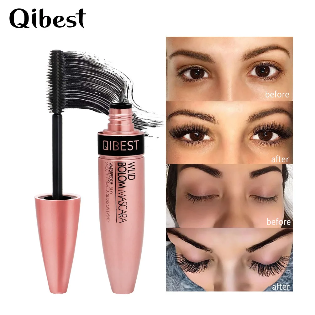 

Тушь для ресниц QIBEST, утолщенная 4D Тушь для ресниц, не выцветает