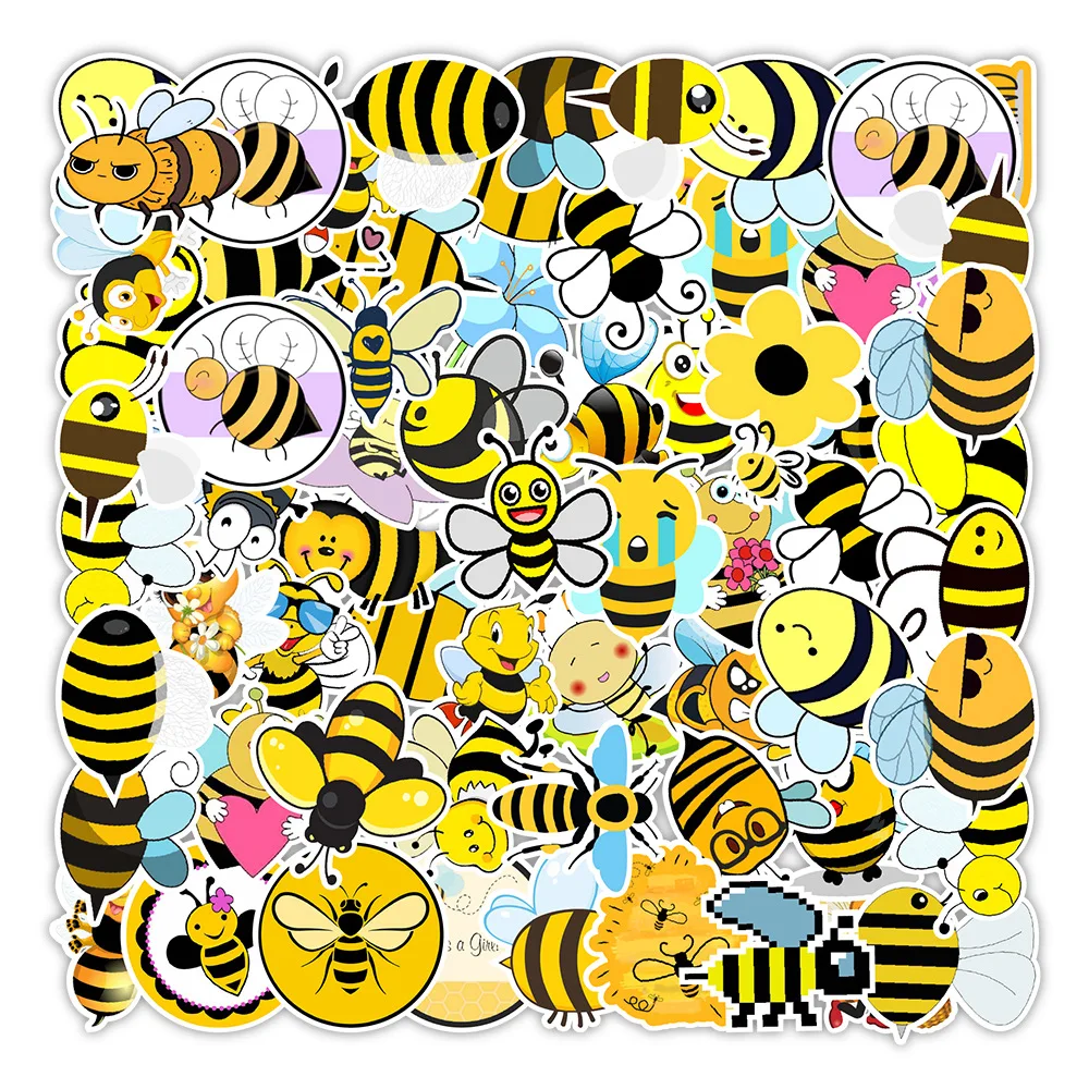 

Cartoon Anime Kawaii Honeybee Stickers DIY Skateboard Guitar Luggage Laptop Phone Decals Graffiti Waterproof Sticker Toys Gifts