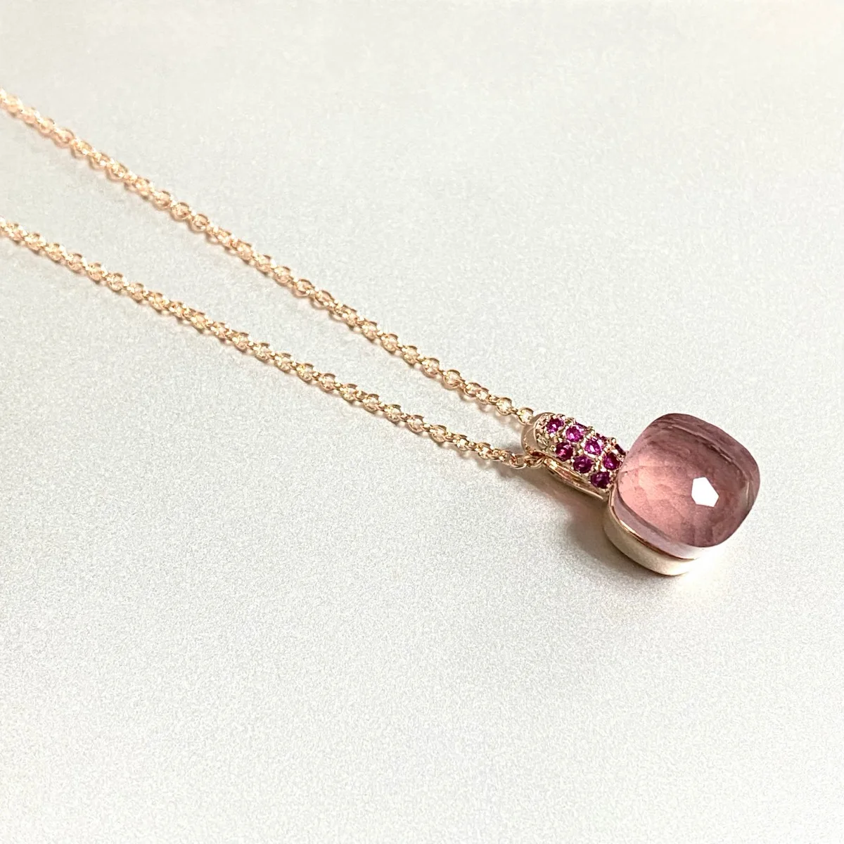 

10.6mm Candy Color Crystal Pendant Necklace Water Droplet Royal Amethyst Pendant Necklace For Women Fashion Jewelry