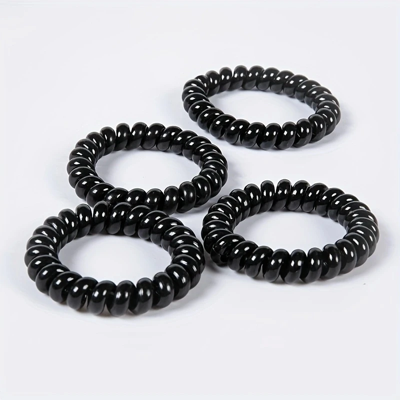 5 шт./набор Черные резинки для волос