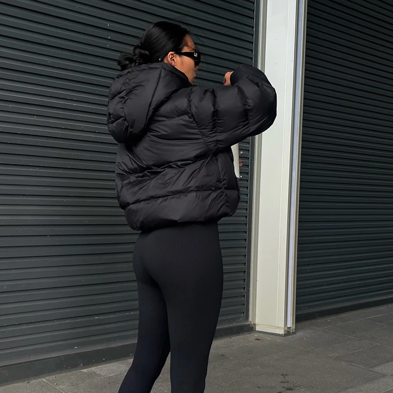 Winter Thick Warm Parkas Padded Streetwear Baseball Uniform Oversized Woman Coats Loose Women Fashion Bomber Jackets New