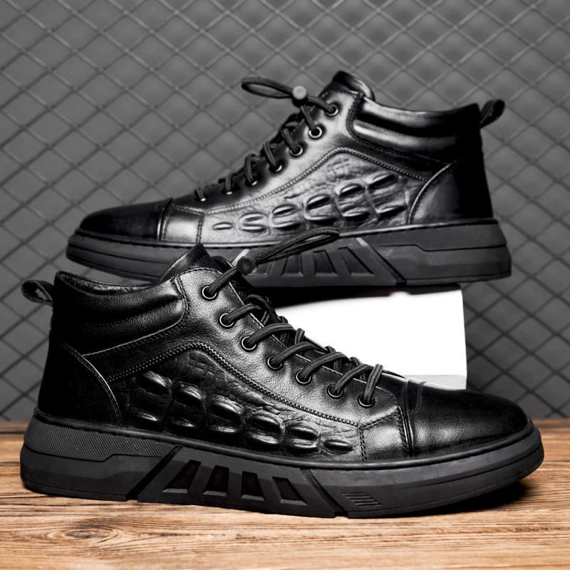 

Shoes Men's High-quality Men's Sneakers High Top Breathable Anti-skid High Top Fashion Casual Walking Plus Size Women's Shoes