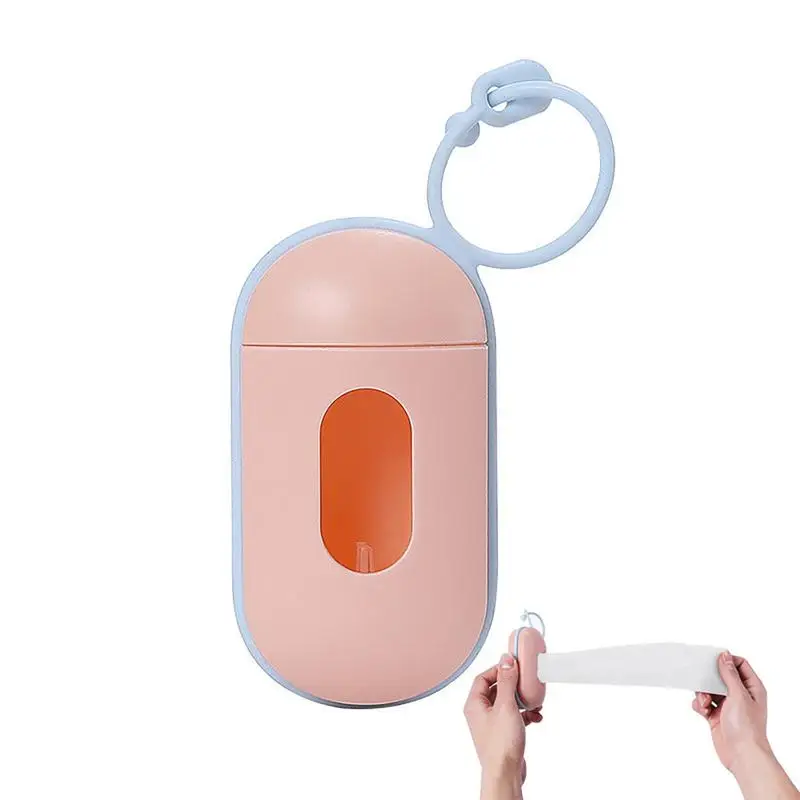 Dog Poop Bag Dispenser Portable And Compact Pet Litter Bag Holder Set Portable And Mini Outdoor Pet Trash Box