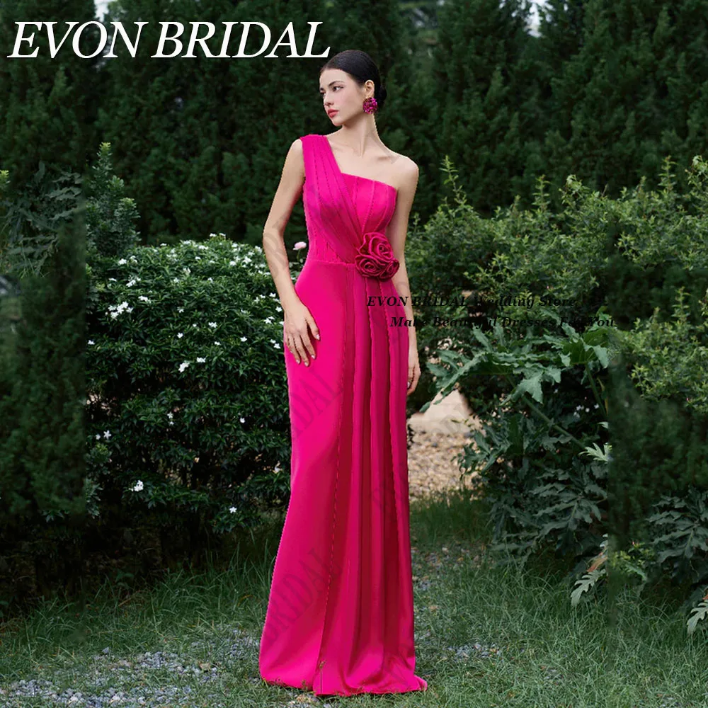 Атласные вечерние платья EVON невесты фуксия Саудовская Аравия женские с цветами
