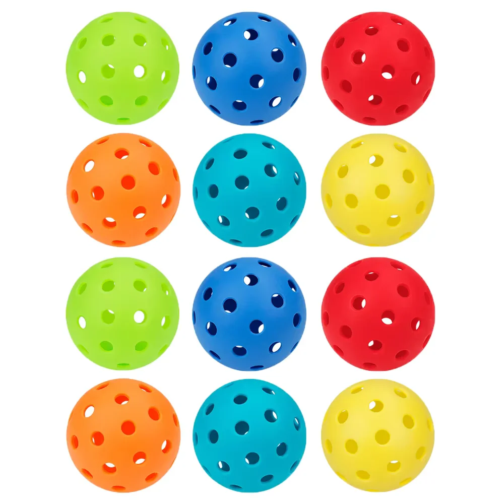 74 мм 40 отверстий шарики для пиклбола 12 шт./пакет тренировка на открытом воздухе