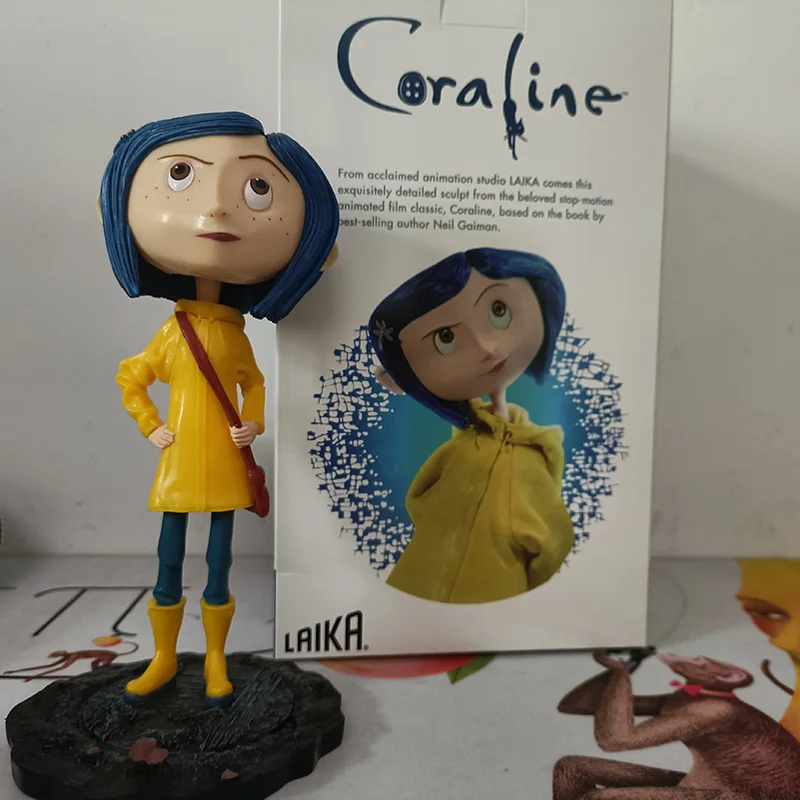 

Кукла NECA Coraline, «секретная дверь», дождевик и плащ-пуэрота Джонс, голова-Узелок, поплавок, экшн-фигурка, игрушка, подарок