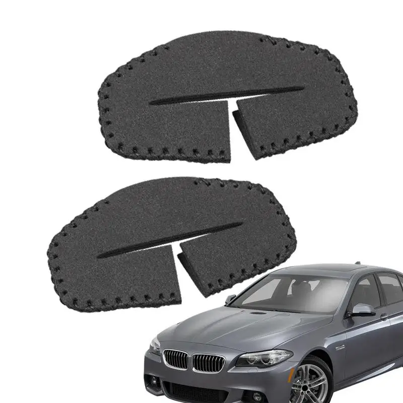 

2 Pcs PU Leather Car Safety Belt Buckle Holder Anti-Scratch Buckle Protective Cover Auto Car Seat Belt Buckle Holder Cover