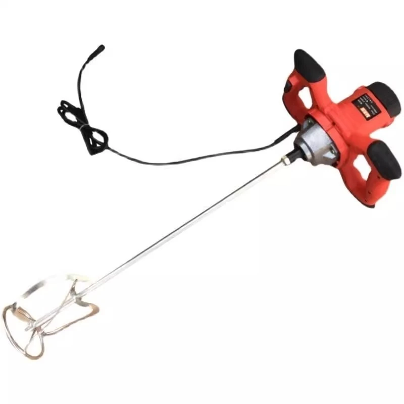 Бетономешалка 2100 Вт 220 В лопастной миксер электрический гипсовый 6-скоростной