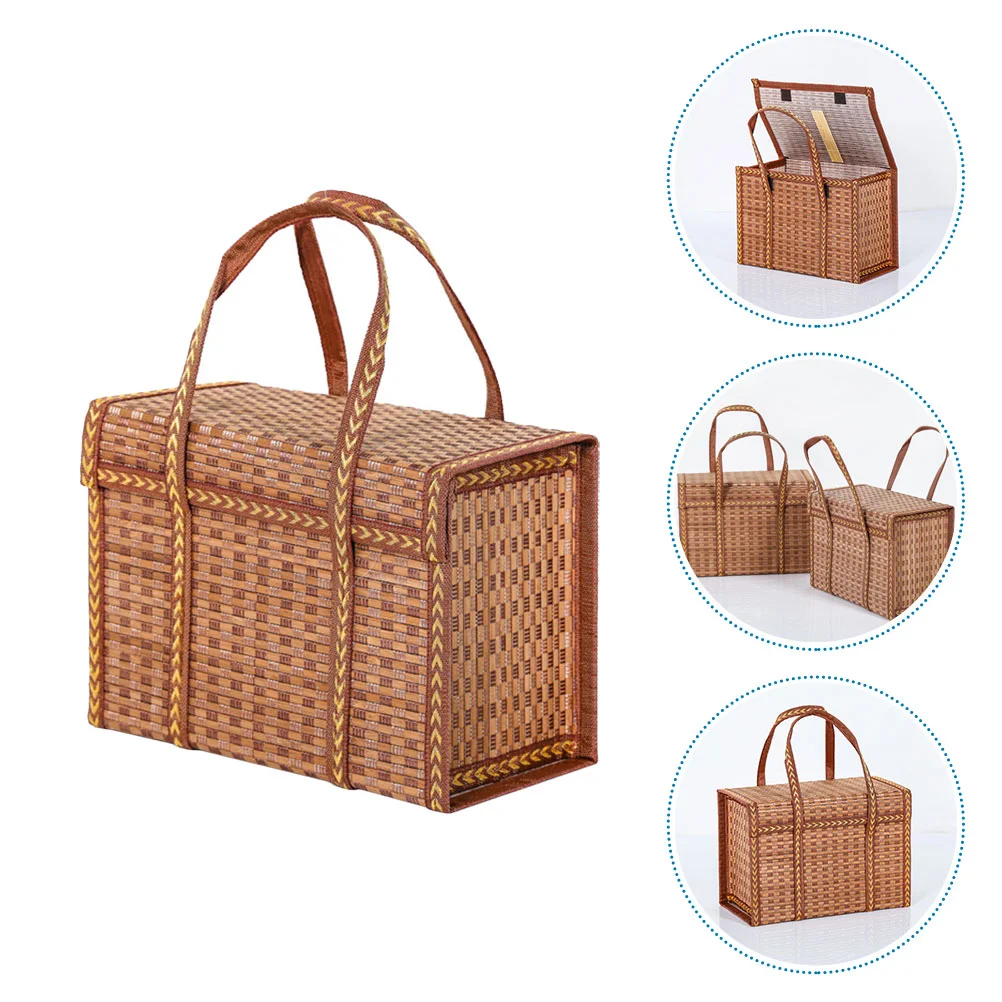 

Basket Baskets Storage Picnicorganizing Woven Wicker Egg Straw Easter Sundrieshandmade Holdervintagebread Fruit Folding Rattan