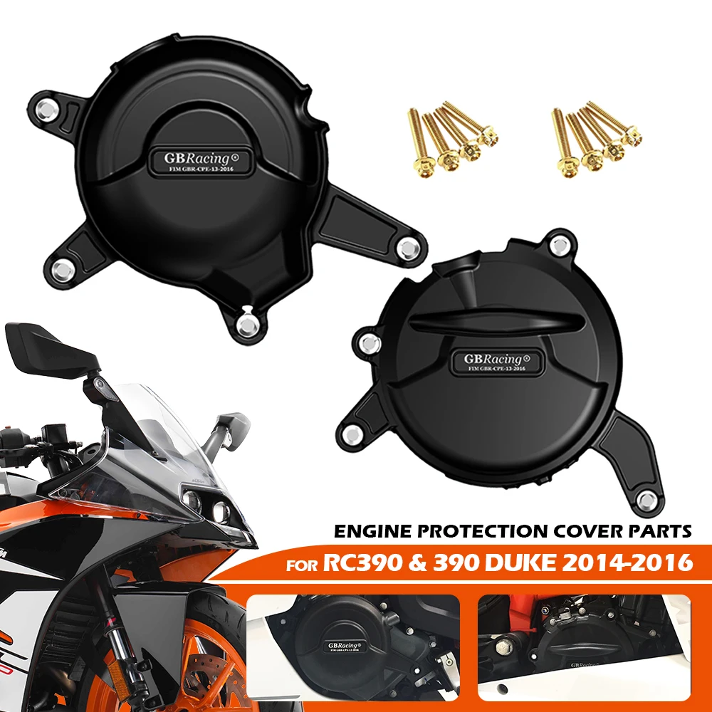 

For RC390 2014-2016 & duke390 2014-2015 Engine Covers Protectors Motorcycles Engine cover Protection case GB Racing