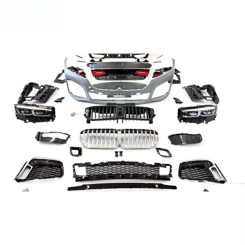 Фото Комплект обвеса G12 M760 LCI (полный набор) для BMW 7 серии F01 F02 2009-2012 и 2013-2015 годов выпуска, обновление до G12 2021 года, новый передний бампер из полипропилена №2