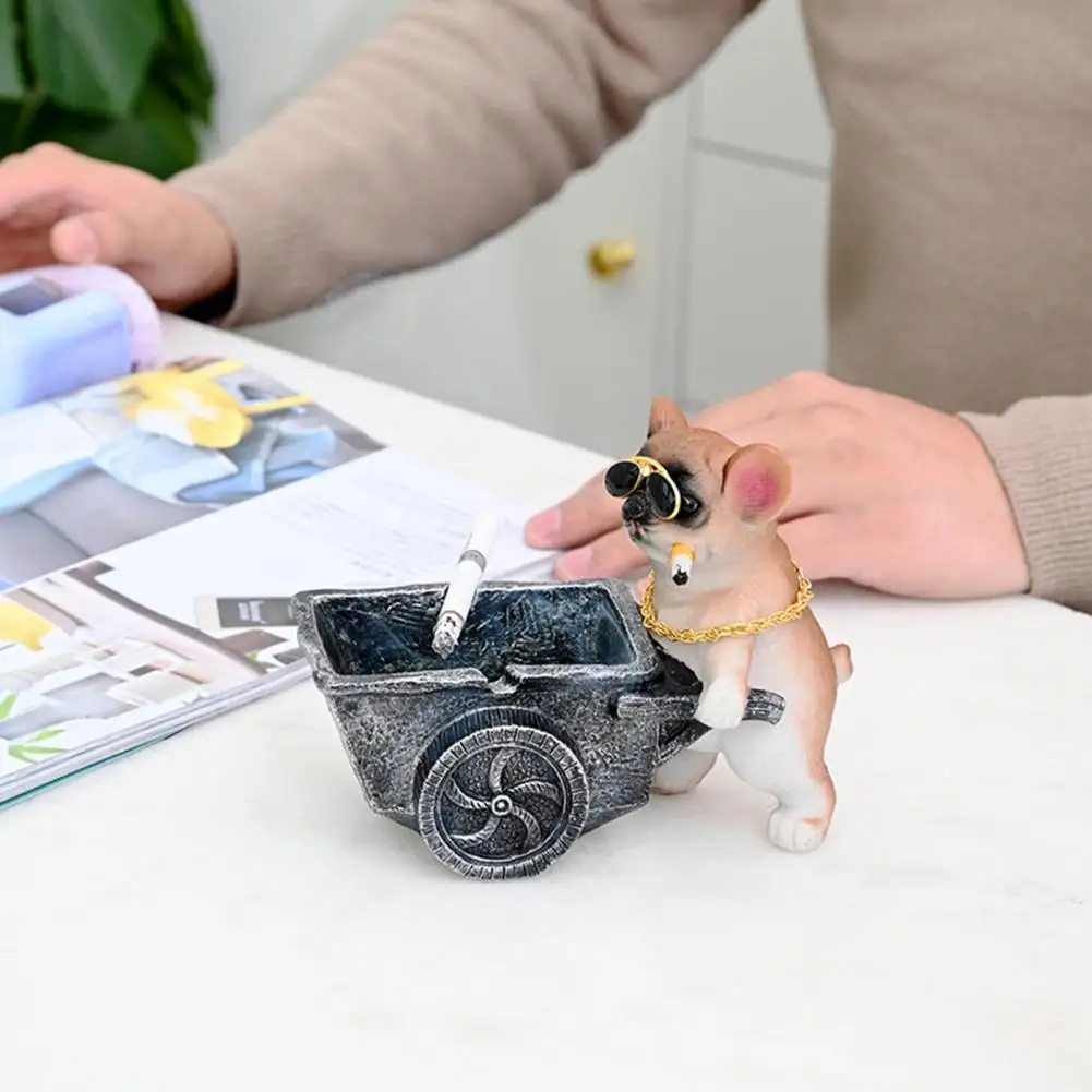 

Ashtray Desktop Ashtray Charming Dog-shaped Ashtrays Shatterproof Easy to Desktop Decorations for A Fun Adorable Smoking