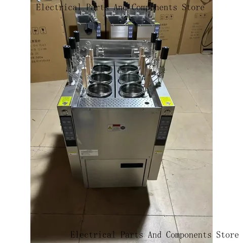 Коммерческое ресторанное кухонное оборудование, котел для лапши, плита для макарон с автоматическим подъемом и 6 корзинками