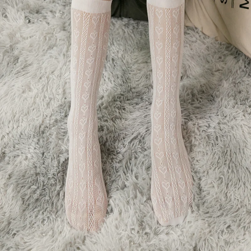 

Summer Baby Girls Socks Toddlers Bow Long Sock Kids Knee High Soft Cotton Mesh Spanish Style Children 0-5 Years Breathable Socks