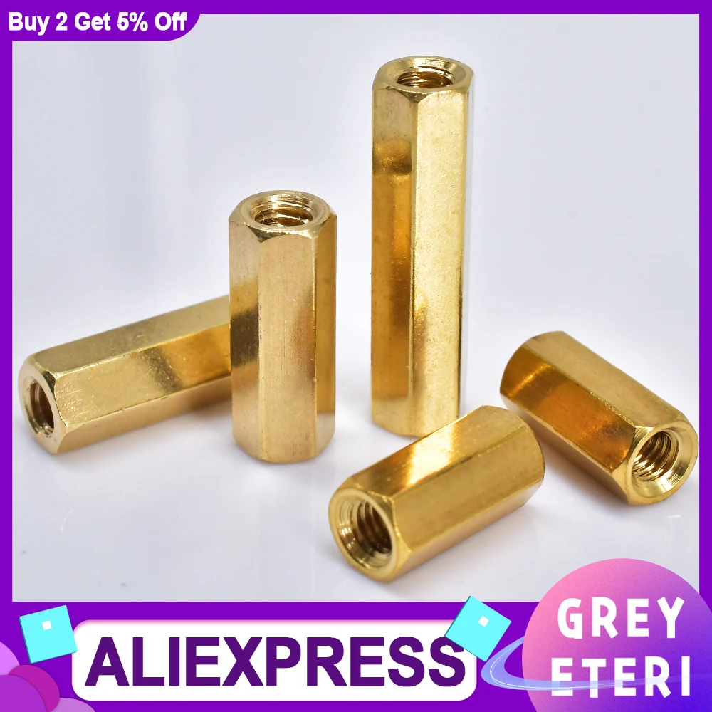 Стандартное шестигранное гнездо с внутренней резьбой латунная стойка