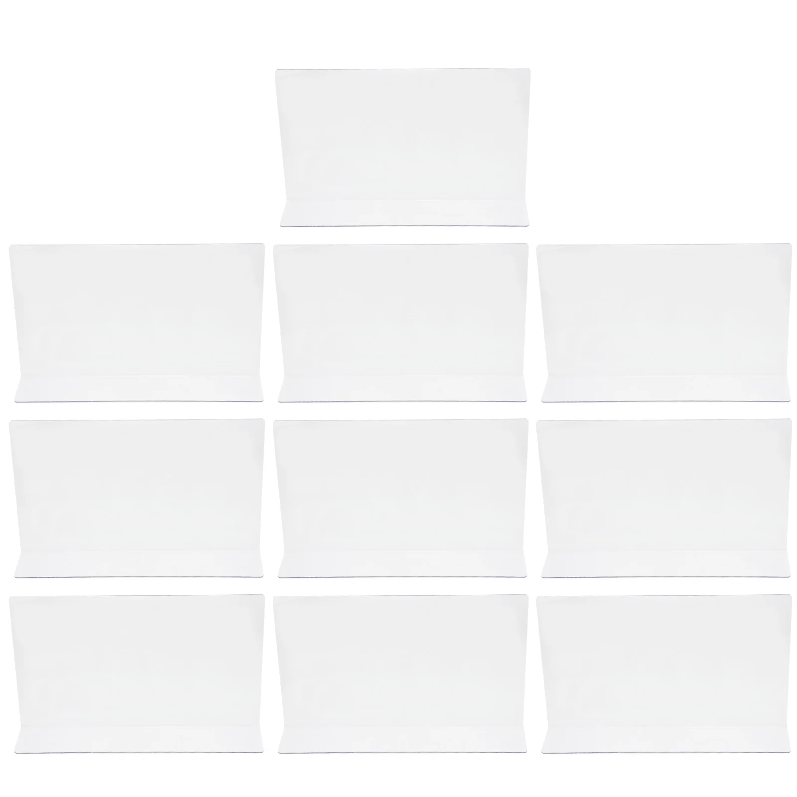 

10 Pcs Shelf Separator Storage Rack Shelves Pvc Shelf Divider Shelfs Clear Shelf