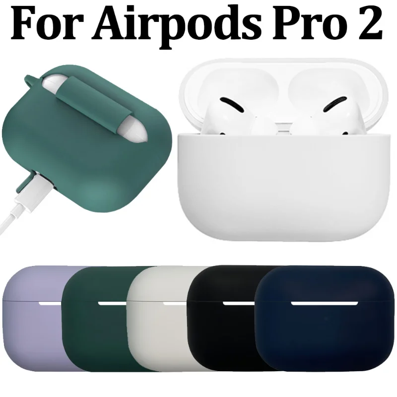 

For Apple AirPods Pro 2 Wireless Bluetooth Headset Protective Shell Silicone Soft Cover for AirPods Pro 2 Headset Accessories